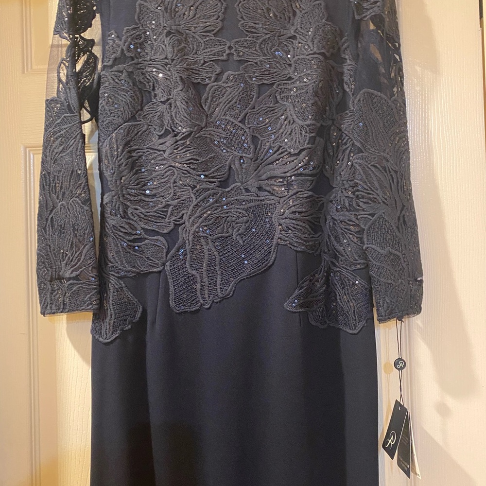 Navy blue gown